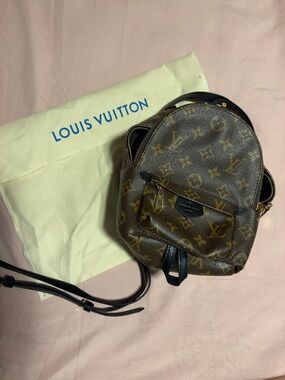 Fashion Brown and Black Monogram Mini Backpack